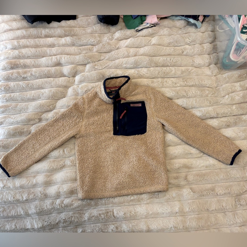 Boys size 6 Vineyard Vines Sherpa pullover